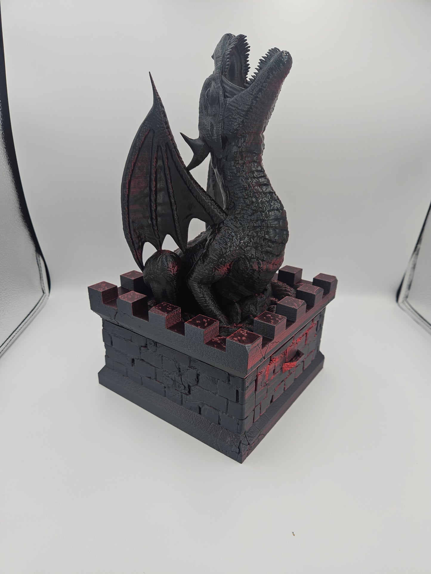 Dragon Dice Tower with Drawer – DnD Dice Storage & Display – Fits D20 & Standard Dice