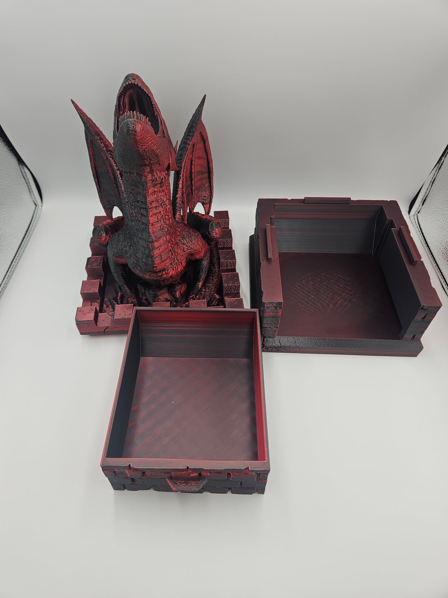 Dragon Dice Tower with Drawer – DnD Dice Storage & Display – Fits D20 & Standard Dice