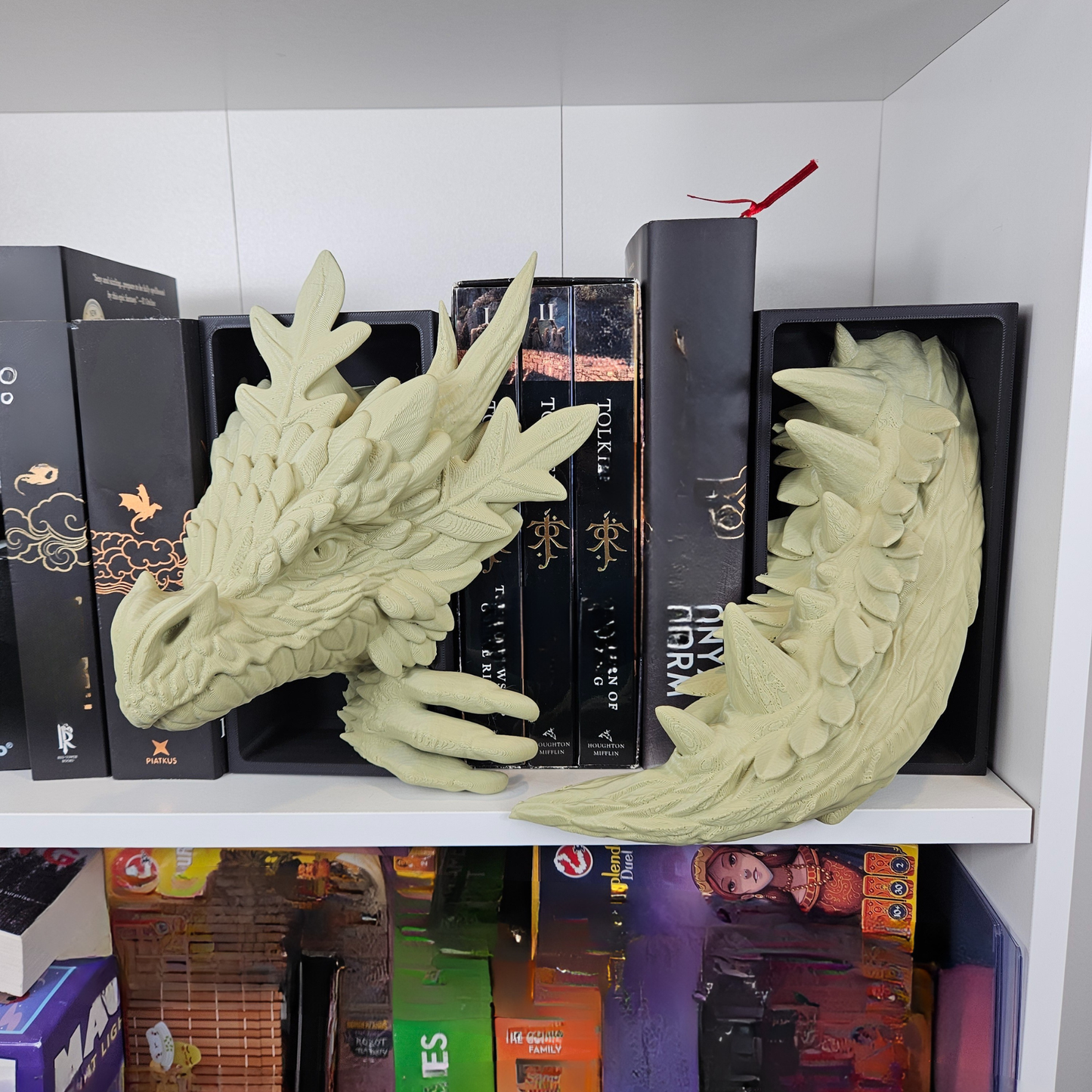Forest Dragon - Head and Tail Book End