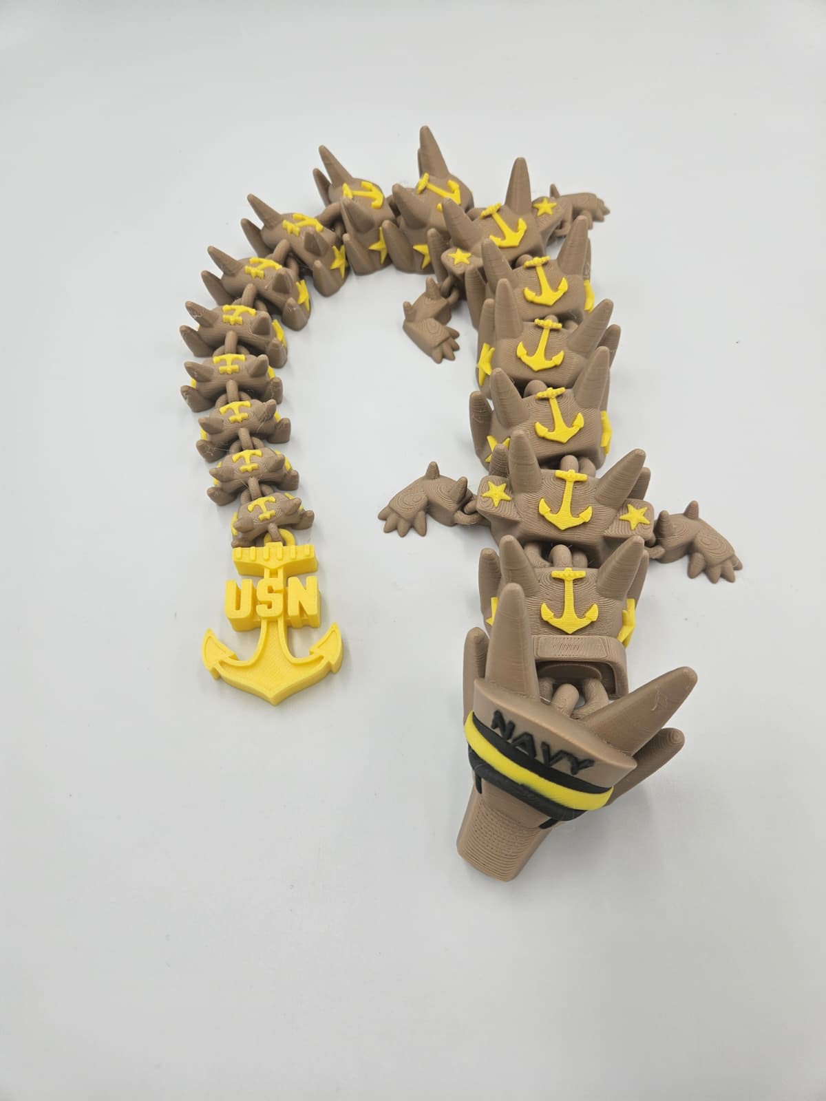 Army, Navy, Air Force, Marine Corps - Articulating Dragon Collectible Figurines