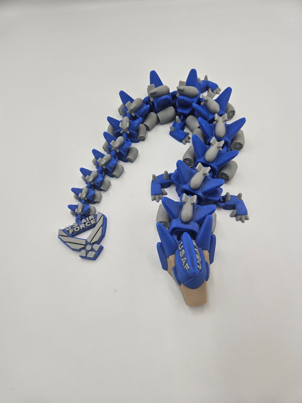 Army, Navy, Air Force, Marine Corps - Articulating Dragon Collectible Figurines