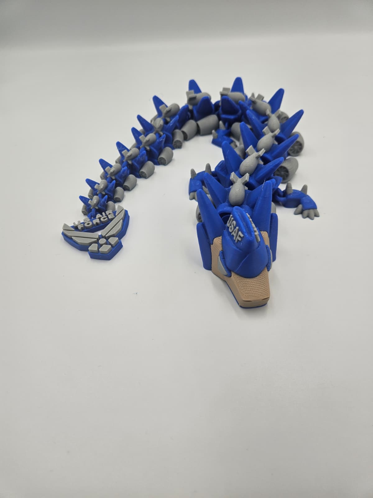 Army, Navy, Air Force, Marine Corps - Articulating Dragon Collectible Figurines