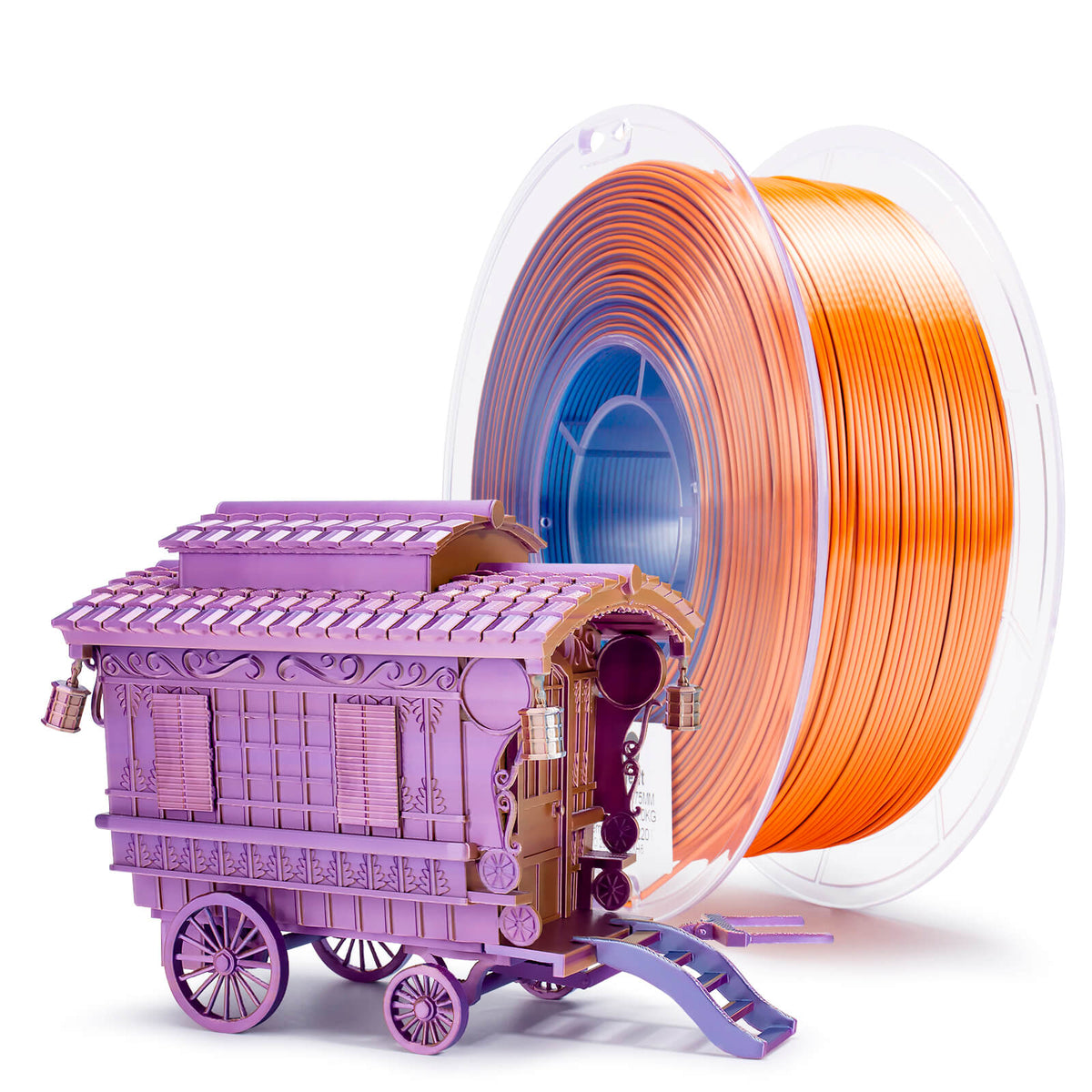 Ziro Filament - Tri Color Silk PLA