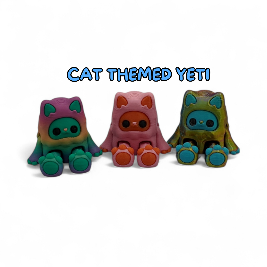 4-Pack Yeti Figurine Set