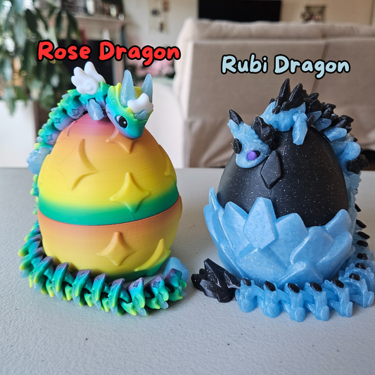 Rubi and Rose 12.5" Fantasy Dragon With Egg