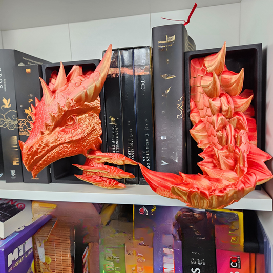 Sun Dragon - Head and Tail Book End