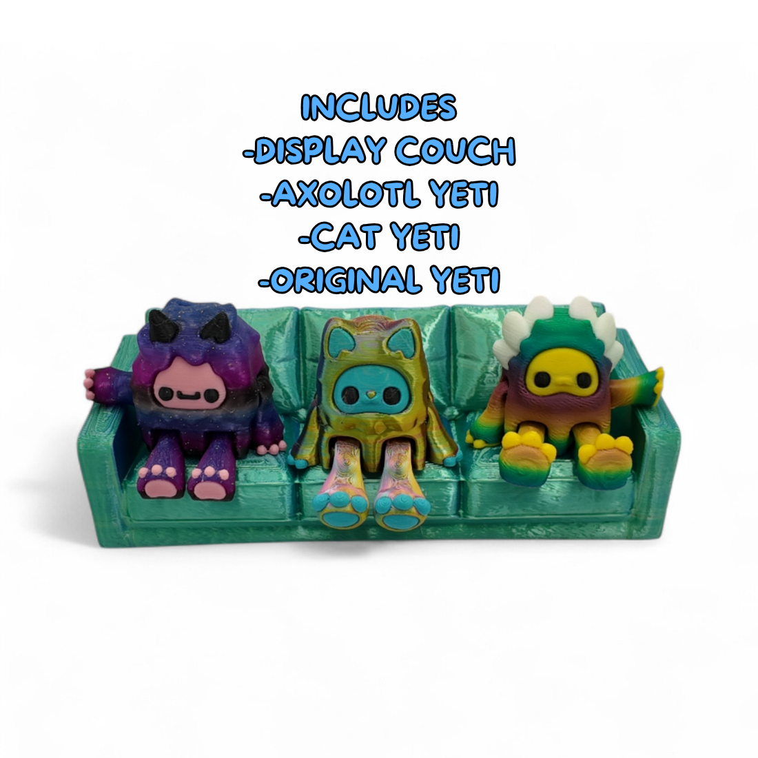 4-Pack Yeti Figurine Set