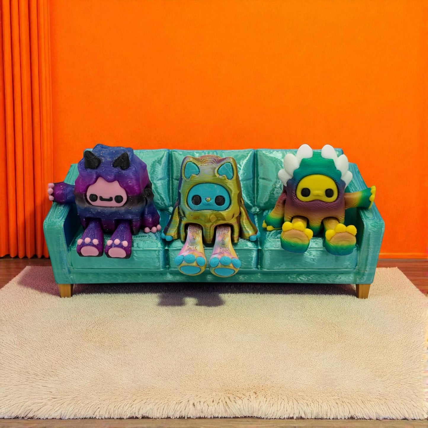 4-Pack Yeti Figurine Set