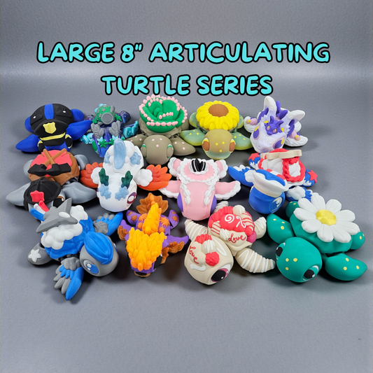 Large 8 Inch Articulating Turtle