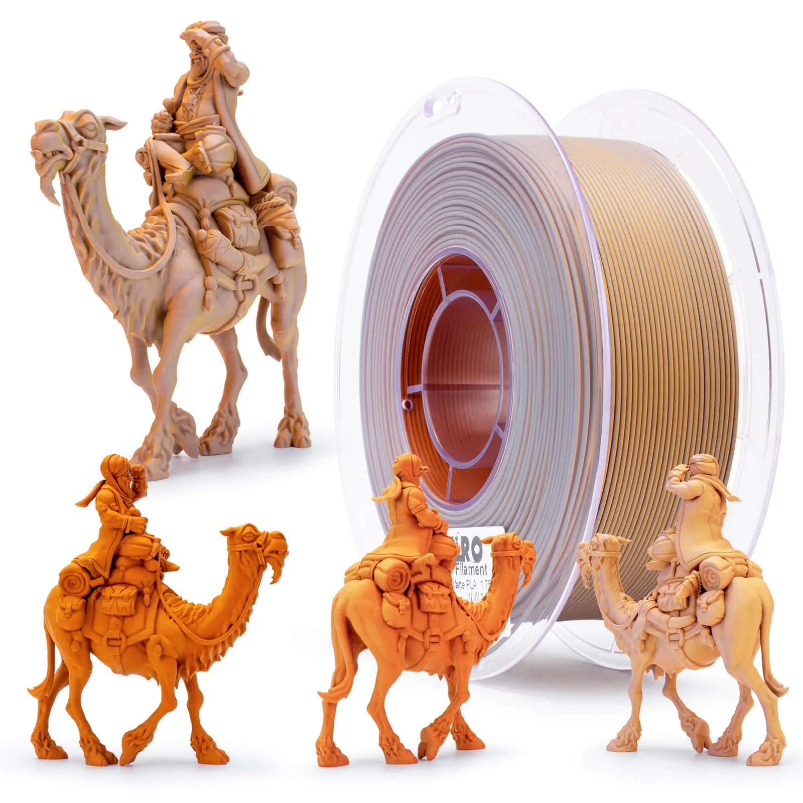 Ziro Filament - Tri Color Matte PLA