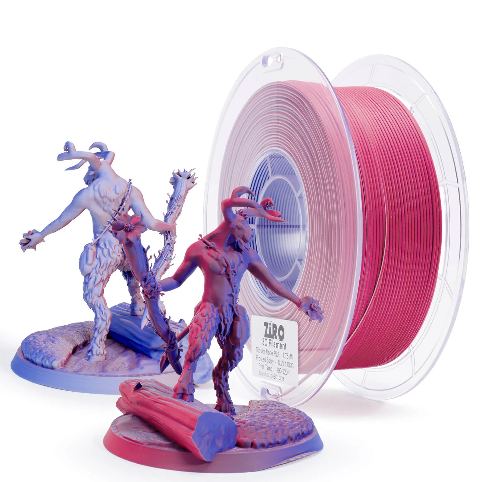 Ziro Filament - Tri Color Matte PLA
