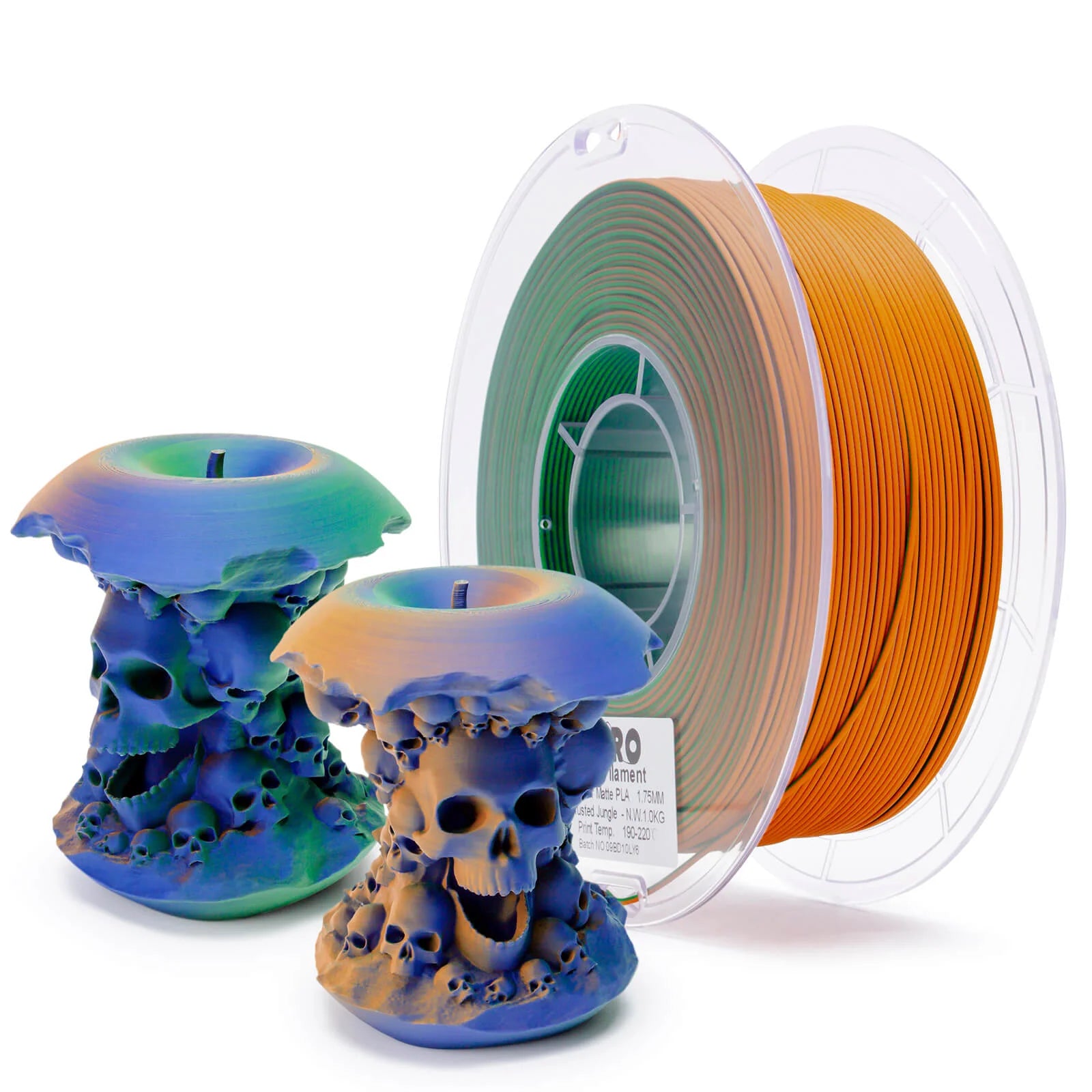 Ziro Filament - Tri Color Matte PLA
