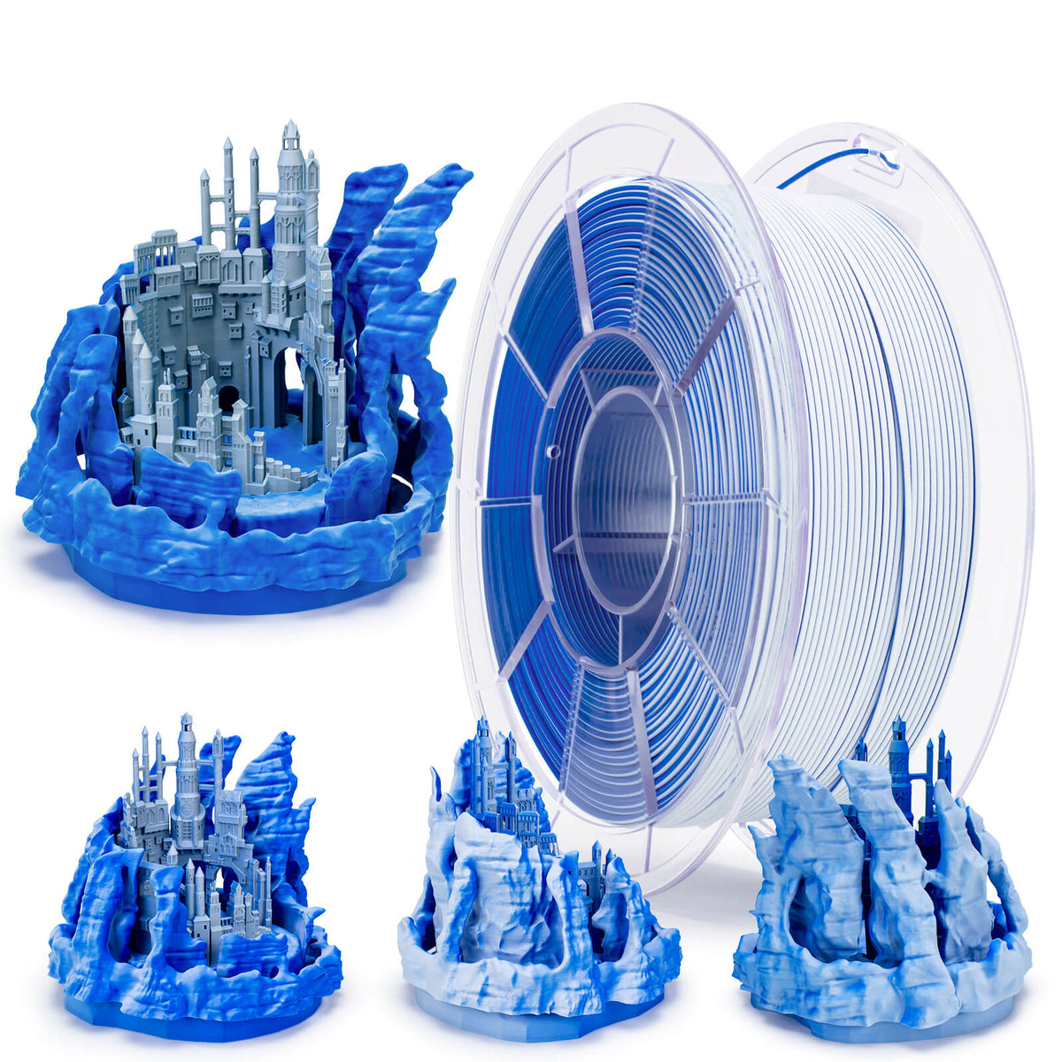Ziro Filament - Tri Color Matte PLA