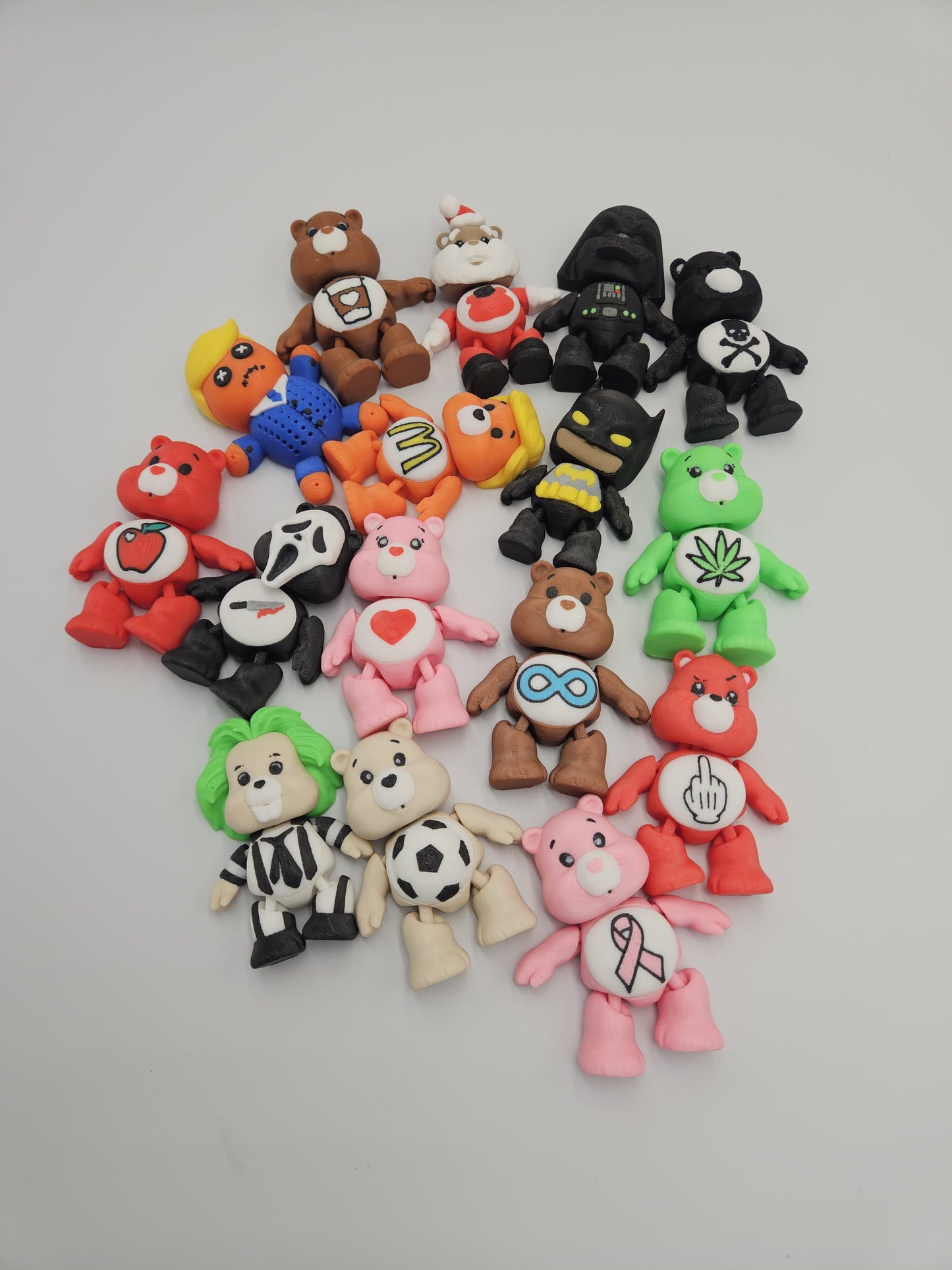 Care Bears Articulating Fidget Animal Figurines