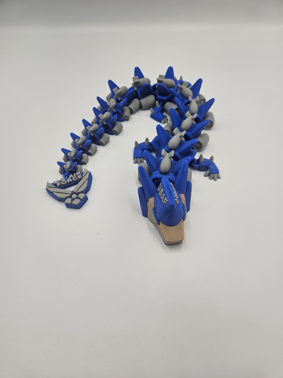 Army, Navy, Air Force, Marine Corps - Articulating Dragon Collectible Figurines