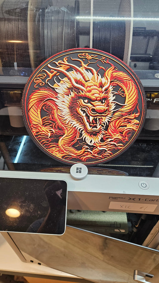 Year of the Dragon 3D Printed Wall and Home Décor
